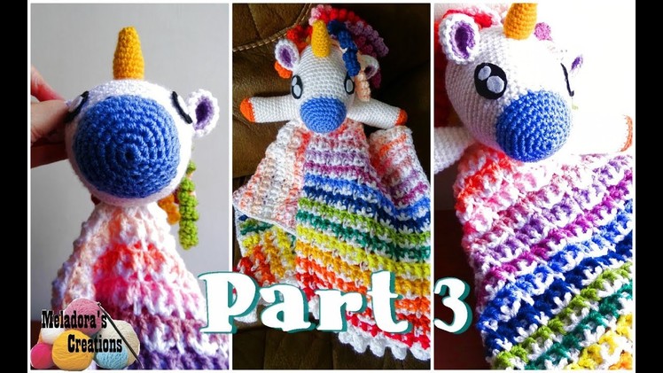 Crochet Unicorn Lovey - CAL Part  3 - Right Handed Crochet Tutorial