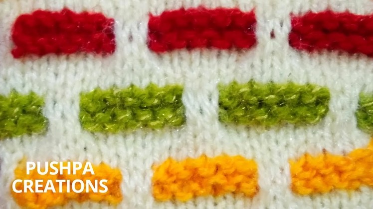 Design 49 : Multi colour Sweater Knitting Design Kids.Ladies.Gents (Hindi) | PUSHPA CREATIONS