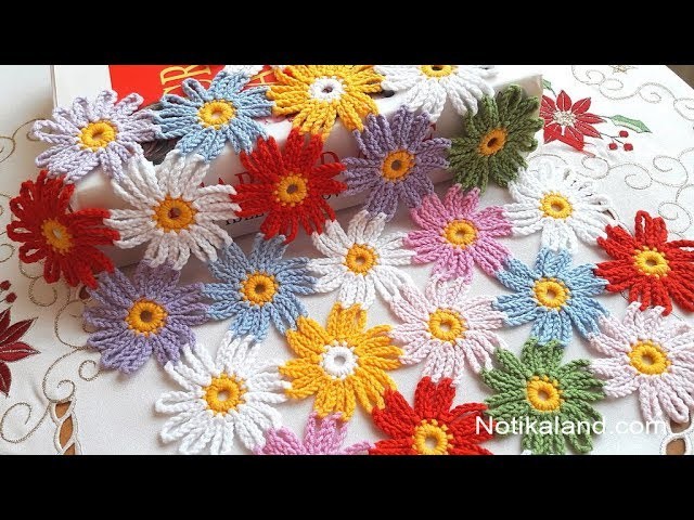 DIY Tutorial EASY Crochet flower PART 2  How to join motifs