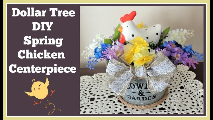 Dollar Tree Diy Spring Chicken Centerpiece ???? Really Cute and Easy