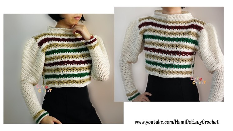 Easy Crochet: Crochet Sweater (Crop top) #20