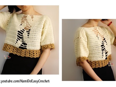 Easy Crochet: Crochet Sweater (Crop Top) #22
