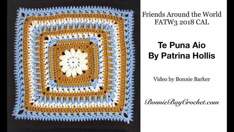 FATW3 2018 CAL Friends Around the World, Square #: Te Puna Aio, by Patrina Hollis