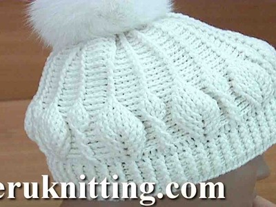 How to Do Crochet Leaf Stitch Hat Tutorial 157