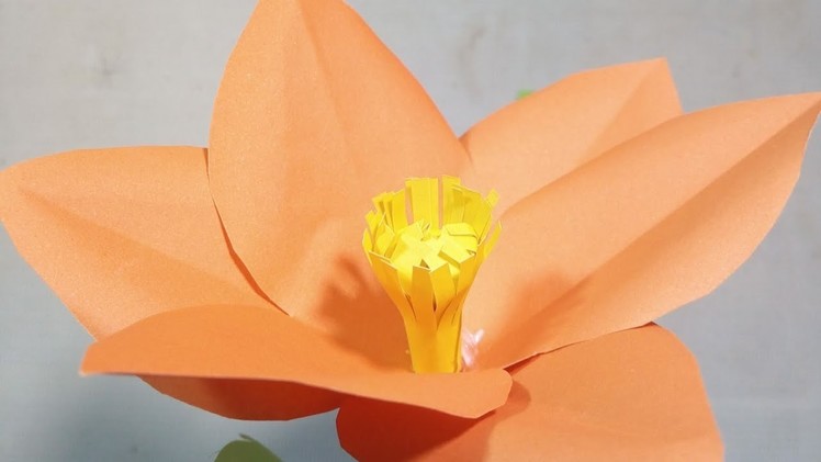 How to make a beautiful  paper  flower.diy paper flower
