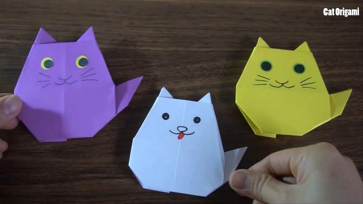 How To Make An Origami  Cat ||  paper craft art