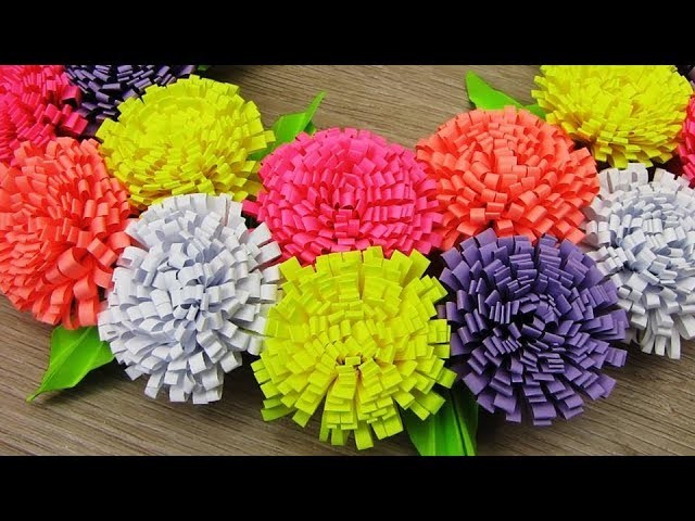 How to Make Flower with Colored Paper | Making Paper Flowers Step by Step