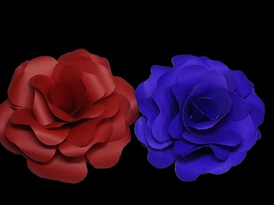 How to make paper rose [ paper flowers ]