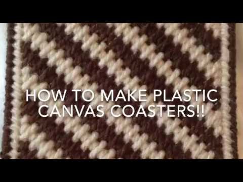 How to make plastic canvas coasters