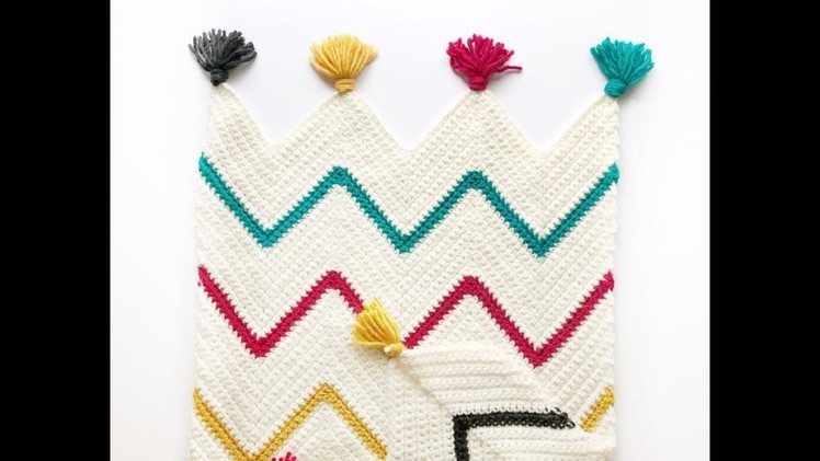 How to Start a Crochet Chevron Blanket