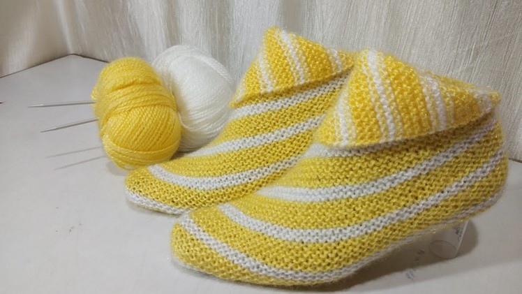 Knitting socks with easy method