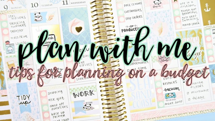 Plan With Me - Tips for planning on a budget