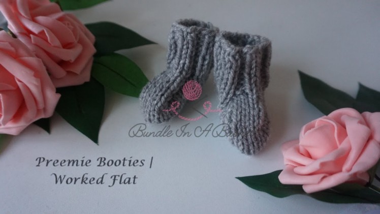 Preemie Booties | Worked Flat