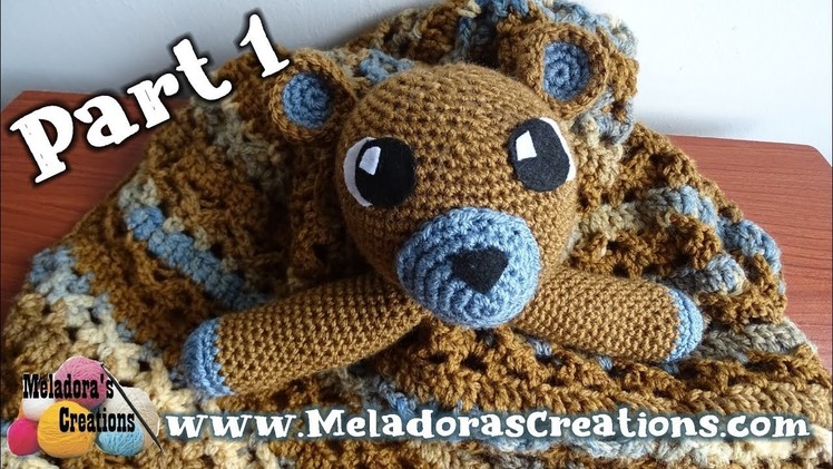 Teddy Bear Lovey Part 1 - Right Handed Crochet Tutorial