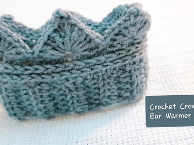 Very Easy Crochet  Crown Ear Warmer