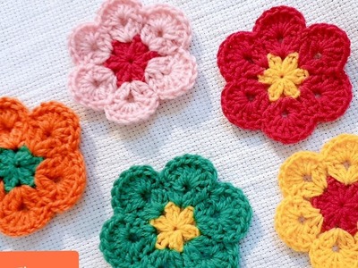 Very Easy Crochet  Flowers Tutorial