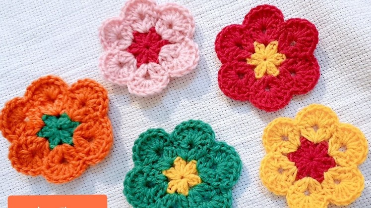 Very Easy Crochet  Flowers Tutorial
