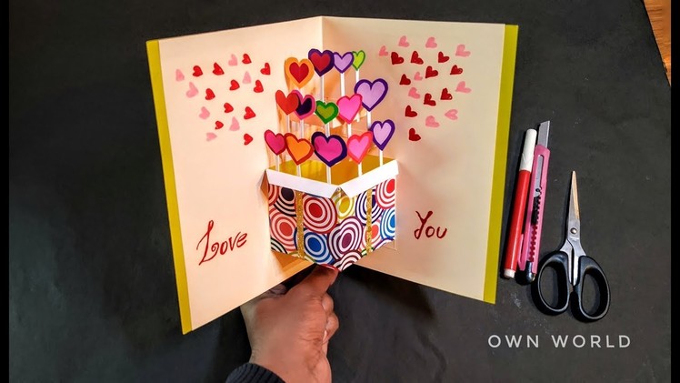 Beautiful Birthday Greeting Card Idea | DIY Birthday pop-up card |DIY GREETING cards for birthday