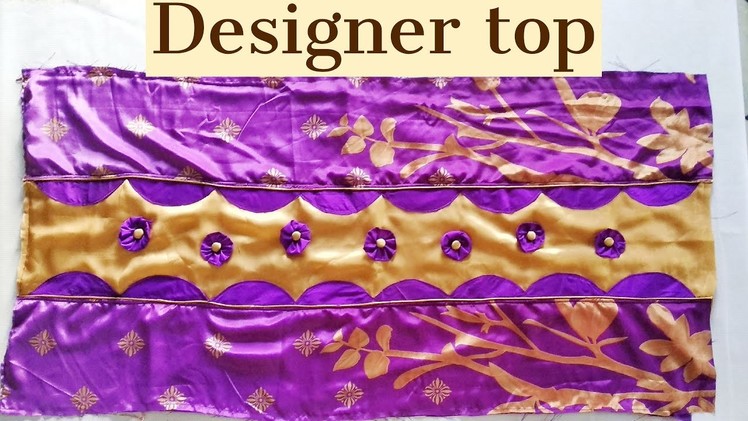 Designer Top Cutting and Stitching In Telugu Dress Top Neck Design