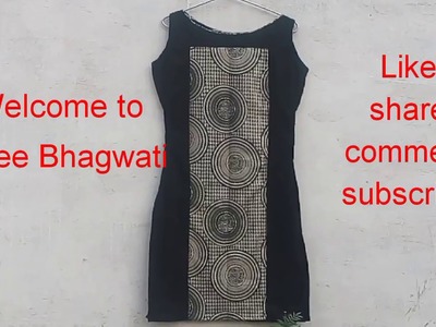 Diy Designer Kurti from Leftover Fabric Cutting and Stitching