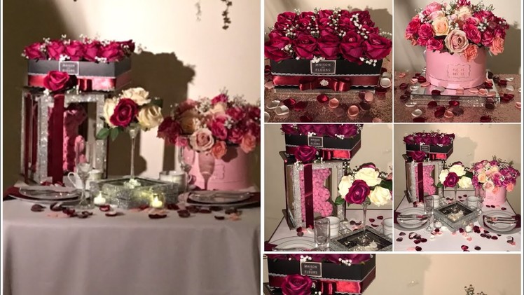 DIY- Rose Box  DIY- Rose Bear DIY- valentine’s day decor DIY- Romantic dinner setting