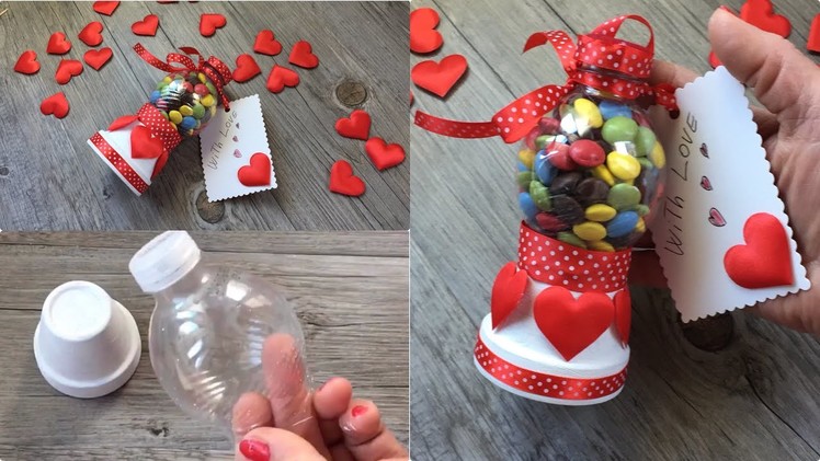 Easy DIY for San Valentine day tutorial facilissimo con riciclo bottiglia di plastica