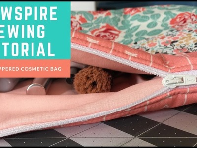 How to design and sew a custom cosmetic bag by Sewspire