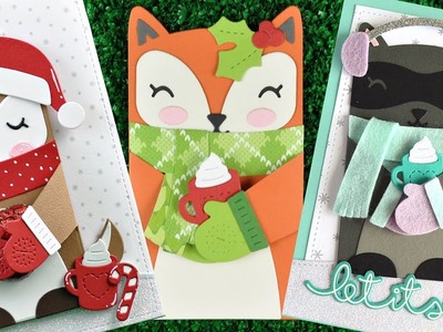 Intro to Woodland Critter Huggers Winter Add On + 3 cards from start to finish