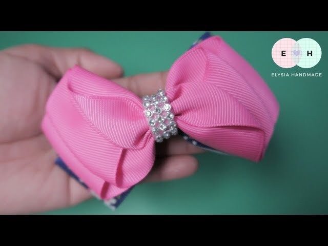 Laço de Fita ???? Ruffle Ribbon Bow Tutorial ???? DIY by Elysia Handmade