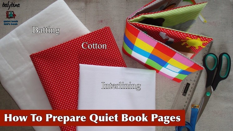 Quiet Book Binding TUTORIAL | Simple Way | Part ONE