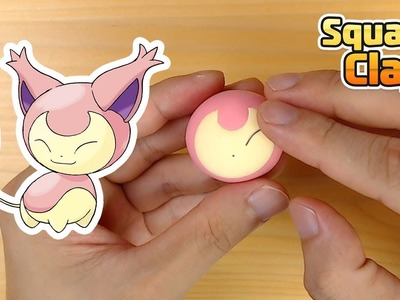 Sculpting Skitty so cute cat Pokemon Clay art