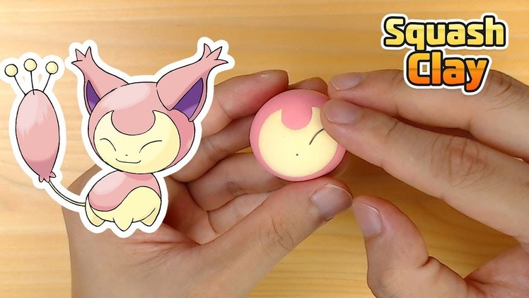 Sculpting Skitty so cute cat Pokemon Clay art