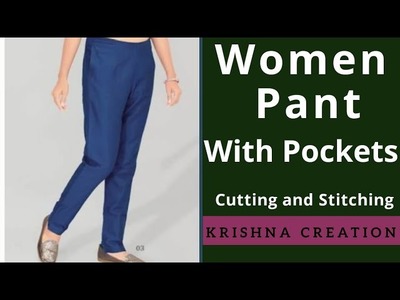 ज़ेब वाली पैंट | Pant with Pocket, Cutting and stitching | Krishna Creation