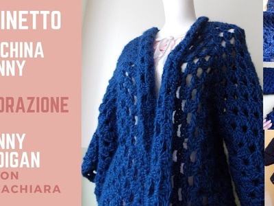 ???? Uncinetto 1.2 - CARDIGAN GRANNY - How to crochet a Cardigan with Granny Hexagons ????????????
