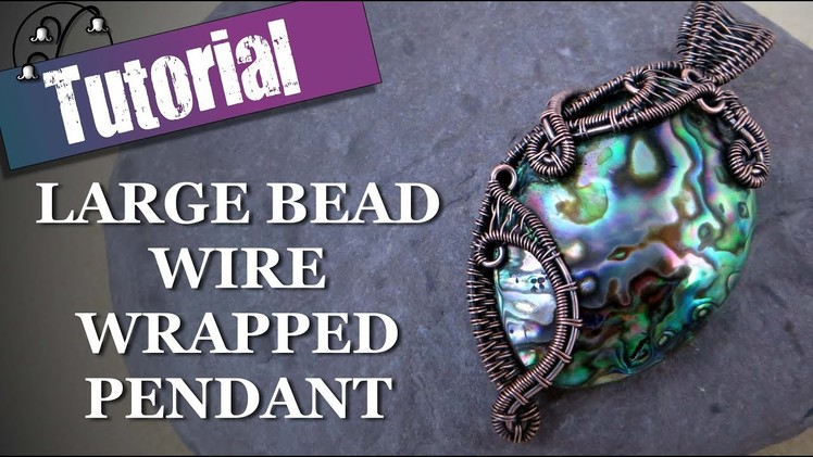 Wire Wrapped Pendant with Large Bead