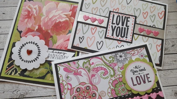 3 Easy Valentine's Day Cards | Mindless Crafting