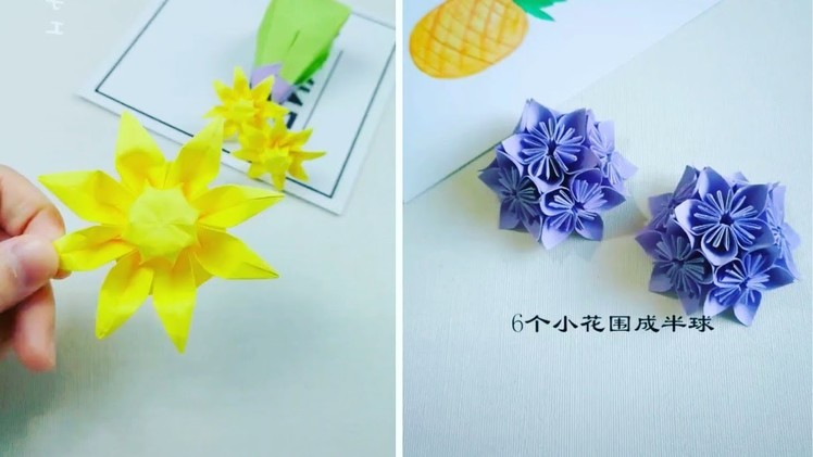 5 Easy Flowers Crafts - DIY Origami Easy