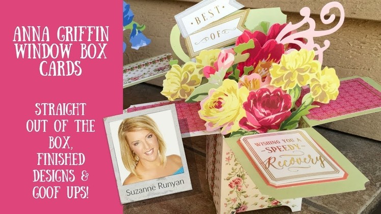 Anna Griffin Window Box Card Making Kit & My Projects plus Goof ups!