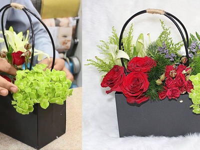 Bags flower arrangements