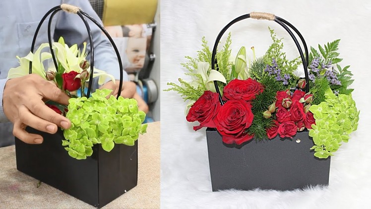 Bags flower arrangements