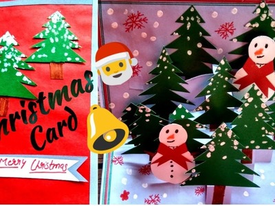 Christmas pop up card. Easy and simple pop up Christmas card. Christmas idea. CWS