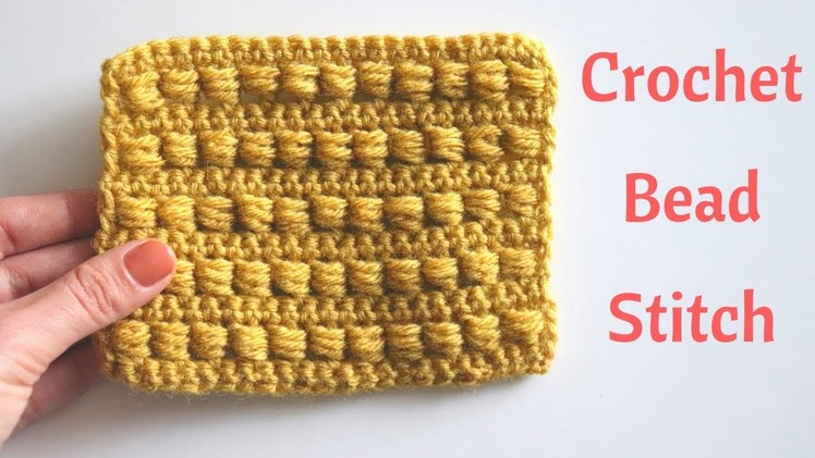 Crochet Bead Stitch. Free Crochet Tutorial