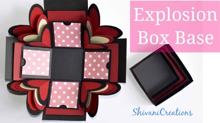 DIY Explosion Box Base. How to make Explosion Box. Valentine's Day Explosion Box Part One