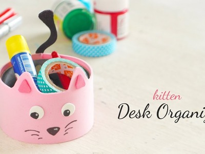 DIY Kitten Desk Organizer | Back To School | Desk Decor
