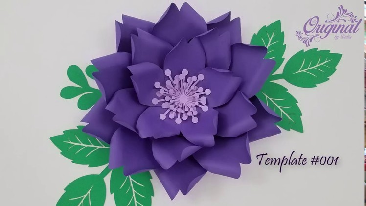 DIY Paper Flower || Flower Templates #001 || DIY Decor