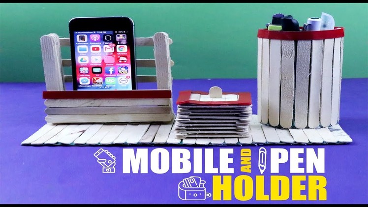 DIY POPSICLE IDEA FOR STUDY | TABLE HOLDER | 5 MINUTE CRAFTS VIDEOS