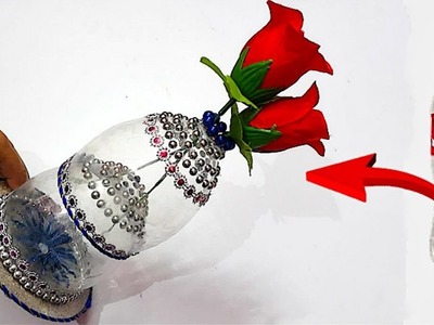 Flower vase.Guldasta from plastic bottle at home |Best out of waste Flower vase