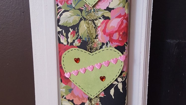 From Cardboard to Valentine's Day Wall Hanging