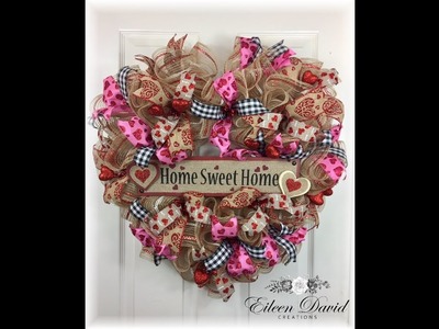 Heart Shaped Valentines Day Wreath