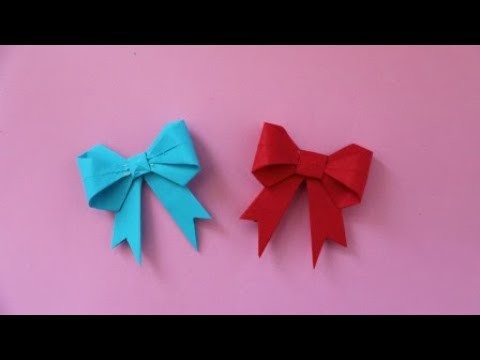 How to make a paper Bow.Ribbon | DIY paper crafts | Easy Origami step by step tutorial